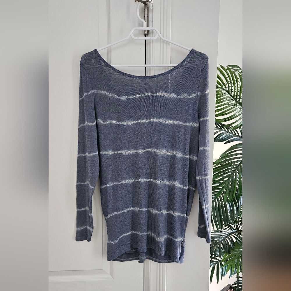 Vans Women's Blue Striped Top